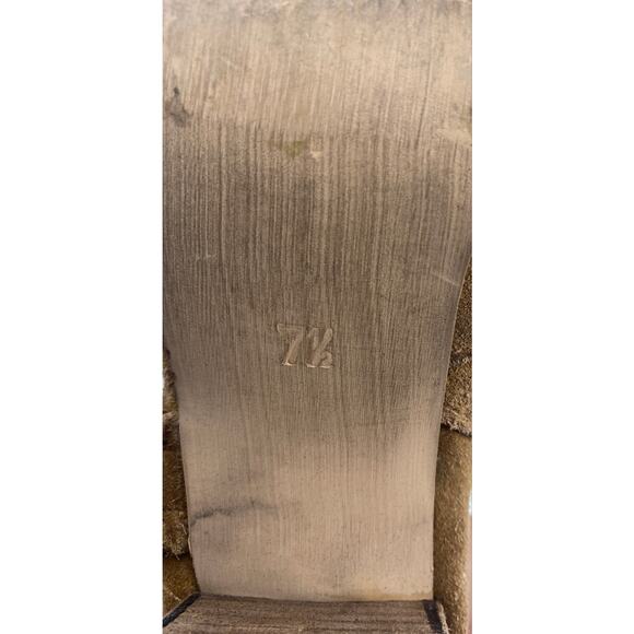 Naughty Monkey women 7.5 Brown Tan Suede side zip block heel Ankle Boots - Picture 8 of 8